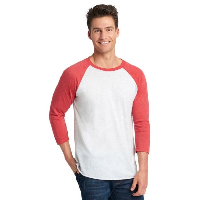 Next Level 6051 - Unisex Triblend 3/4-Sleeve Raglan main product photo