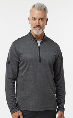 Adidas A593 - Space Dyed Quarter-Zip Pullover