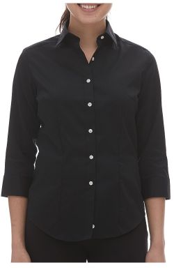 VanHeusen 18CV527 - Ladies Dress Twill Shirt 3/4 Sleeve