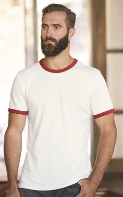 Alternative  5103BP  -  Unisex Vintage Jersey Keeper Ringer T-Shirt