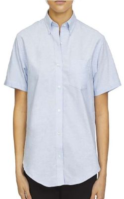 Van Heusen 18CV301 - Women's Oxford Short Sleeve Shirt