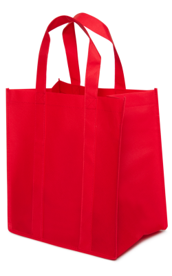 IDEAL ID1213 - Reusable Non Woven Grocery Totes Bag 12x13x8" 