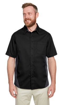 Harriton  M586  -  Men's Flash IL Colorblock Short Sleeve Shirt