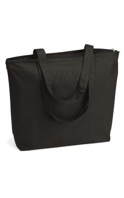 Q-TEES Q611 - Canvas Zippered Tote Bag
