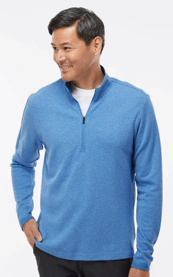Adidas A554 - 3-Stripes Quarter-Zip Sweater