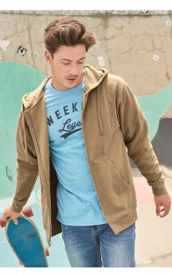 Independent SS4500Z Adult Midweight Zip Hooded Sweatshirt