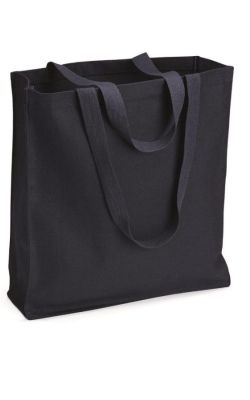 Q-TEES Q125300 - CANVAS GUSSET SHOPPER
