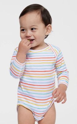 Rabbit Skins 4421 - Infant Fine Jersey Long Sleeve Bodysuit