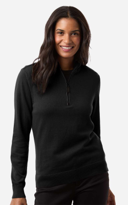 Devon & Jones DG446W - Women's New Classics Quarter-Zip Sweater