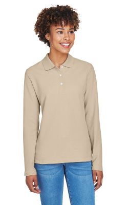 Devon & Jones  D110W  -  Ladies' Pima Piqu Long-Sleeve Polo