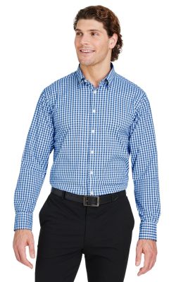 Devon & Jones DG536 - Crownlux Performance Men's Gingham Shirt