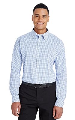 Devon & Jones DG540 - CrownLux Performance Men's Micro Windowpane Shirt
