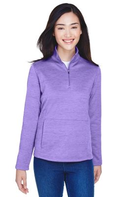 Devon & Jones  DG798W  -  Ladies' Newbury Mlange Fleece Quarter-Zip