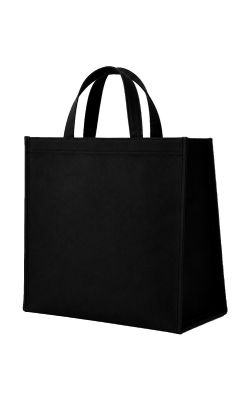 IDEAL ID1516S - Stitched REUSABLE Non Woven Shopping Grocery Totes Bags Eco-friendly Party Favors Bag, School, Gift, Promotional Event etc. (15 x 16 x 7.5 in)