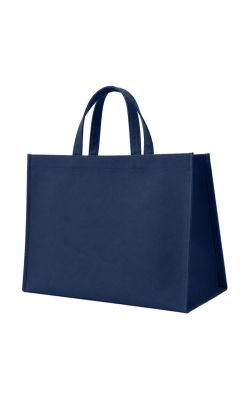 IDEAL ID1815S - Stitched REUSABLE Non Woven Shopping Grocery Totes Bags Eco-friendly Party Favors Bag, School, Gift, Promotional Event etc. (18 x 15 x 7.5 in)