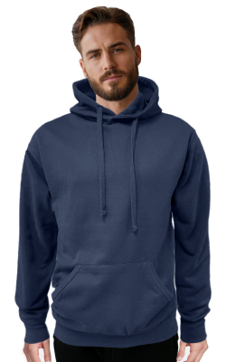 Ideal ID18500- Men's Basic Long Sleeve Fleece Pullover Hoodie