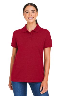 Harriton M205W - Ladies' Valiant Cotton Snag Protect Polo