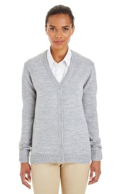 Harriton M425W - Ladies' Pilbloc V-Neck Button Cardigan Sweater
