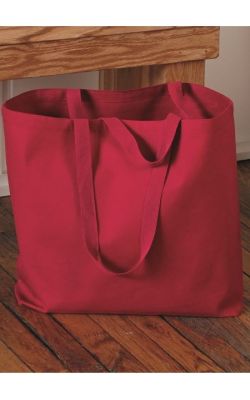 QTees Q600 - Canvas Gusseted Jumbo Tote