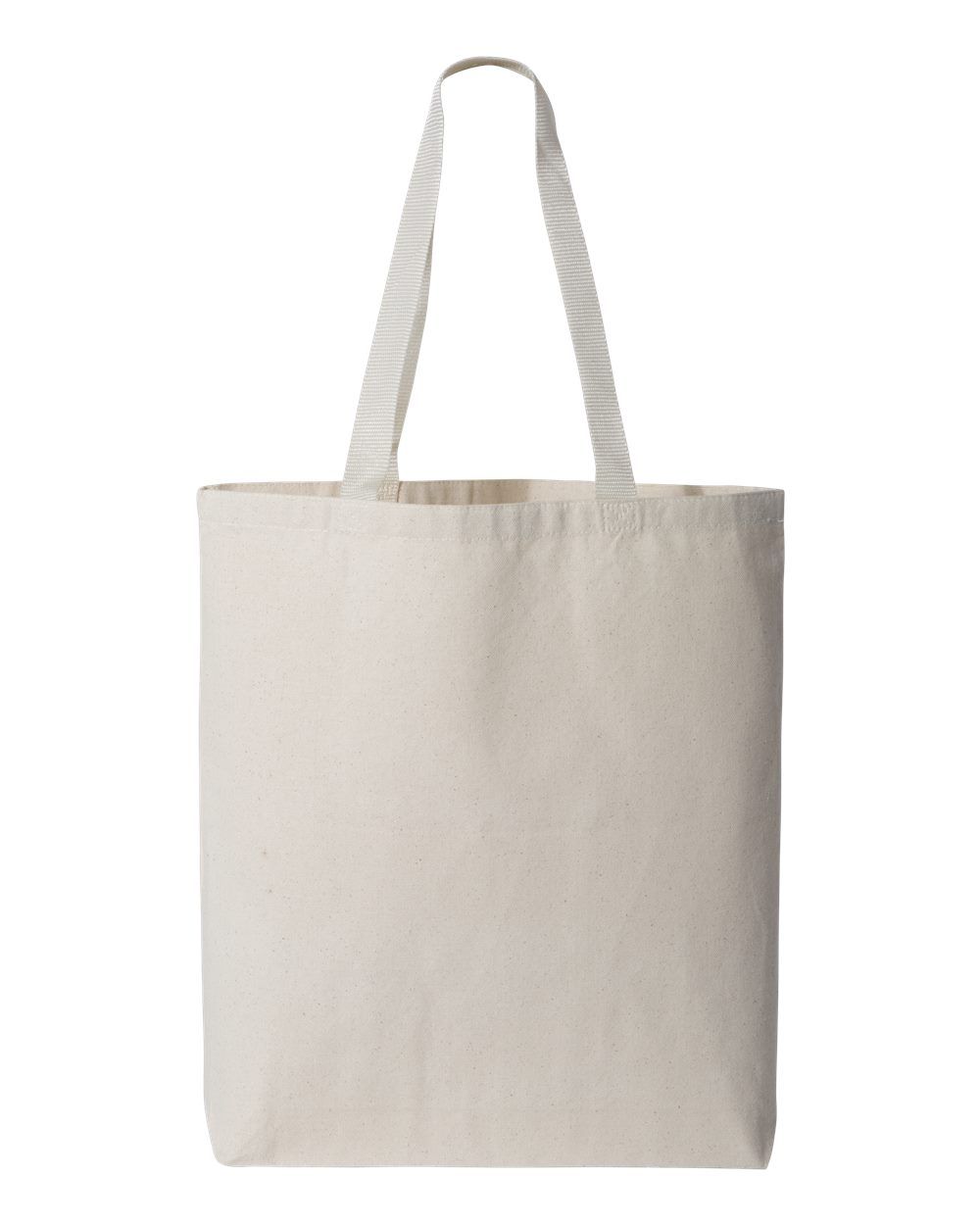 Q-Tees Q4400 – Canvas Tote with Colour Handles