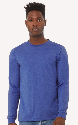 Bella + Canvas 3501CVC - Unisex Heather CVC Long Sleeve Tee