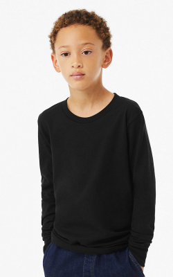 Bella + Canvas 3501YCV - Youth Heather CVC Long-Sleeve T-Shirt