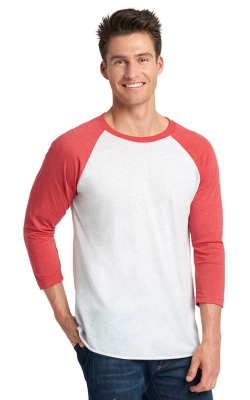 Next Level 6051 - Unisex Raglan 3/4 Sleeve Baseball Tee 