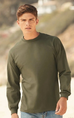 American Apparel 1304 - Unisex Heavyweight Cotton Long Sleeve T-Shirt 
