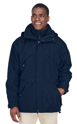 North End 88007 - Adult 3-in-1 Parka with Dobby Trim
