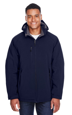 North End 88159 - Men's Glacier Insulated Three-Layer Fleece Bonded Soft Shell Jacket with Detachable Hood