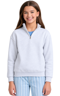 Jerzees 995YR - NuBlend® Youth Quarter-⁠Zip Cadet Collar Sweatshirt