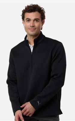 Puma Golf 638595 - Men's Pebble Quarter-Zip Pullover