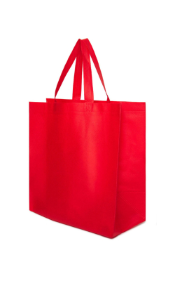 Ideal Bags ID1213- REUSABLE Non Woven Shopping Grocery Totes Bags Eco-friendly Party Favors Bag, School, Gift, Promotional Event etc. (12 x 13 x 8 in)