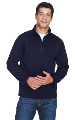 Devon & Jones DG792 - Adult Bristol Sweater Fleece Quarter-Zip
