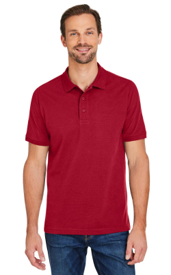 Harriton M205 - Men's Valiant Cotton Snag Protect Polo