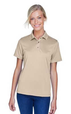 Harriton  M345W  -  Ladies' Advantage Snag Protection Plus IL Snap Placket Polo