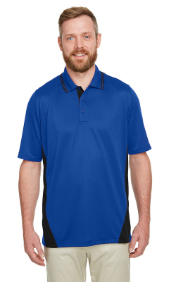 Harriton M386 - Men's Flash Snag Protection Plus IL Colorblock Polo