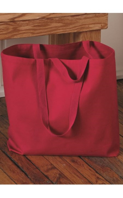 QTees Q600 - Canvas Gusseted Jumbo Tote