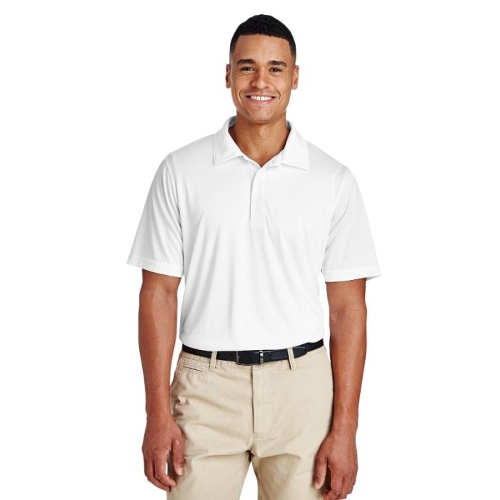 Men's Zone Performance White Polo Shirts