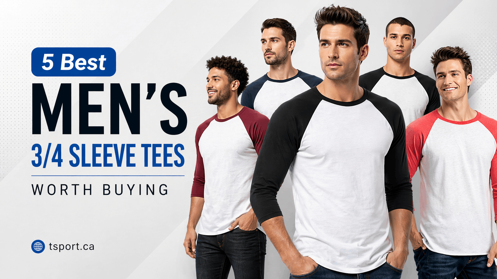 5 Best Men’s 3/4 Sleeve Tees Worth Buying