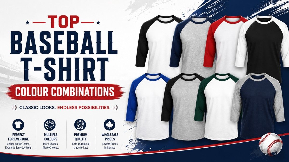 Top Baseball T-Shirt Colour Combinations