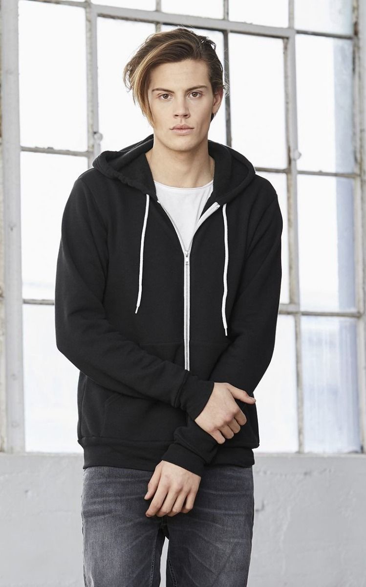 BELLA + CANVAS 3739 – Unisex Sponge Fleece Full-Zip Hoodie