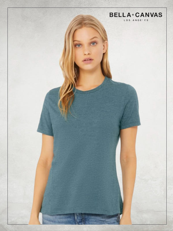 Bella+Canvas 6400CVC – Women’s Relaxed Fit Heather CVC Tee