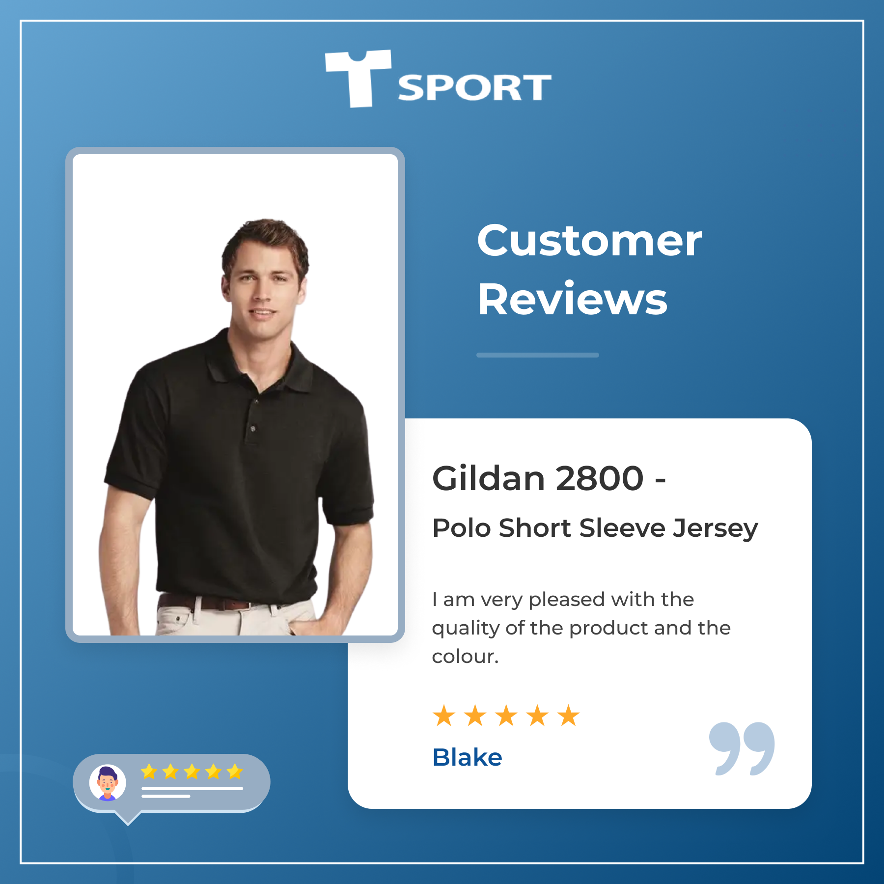 5-Star Review: Gildan 2800 - Polo Short Sleeve Jersey